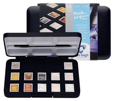 Produktbild von Van Gogh 20808640, Graphit, Bronze-Farbe, Kupfer, Gold, Grün, Rot, Silber, Violett, Weiß, Gelb, 12 Stück(e)