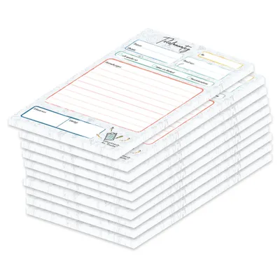 Image de PRICARO Bloc-notes téléphonique, A6, Doodles, 10 pièces
