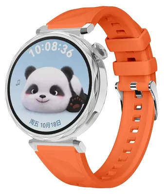 Produktbild von Für Huawei Watch GT 5 41mm Design 18mm Sport Silikon Smart Watch Armband Orange