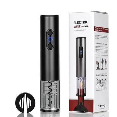 Obrázok produktu pre Elektrická vývrtka na víno WineOpener black