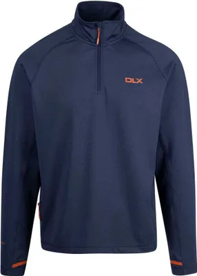 Imagen del producto de Sudadera con cremallera frontal parcial de la marca Dlx Gleeson, color azul, talla XL para hombre