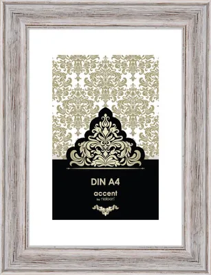 Obrázok produktu pre Drevený rám Nielsen vintage 21x30 cm biely rám na certifikáty DIN A4