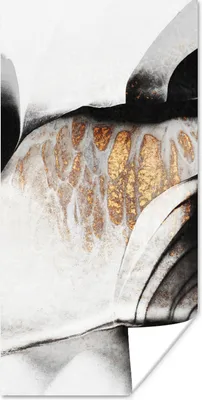 Produktbild von MuchoWow® Poster Gold - Abstrakt - Design 20x40 cm - Plakat - Foto