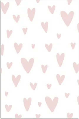 Produktbild von MuchoWow® Poster Design - Herz - Rosa - Mädchen - Baby - Mädchen 20x30 cm - Papierdruck