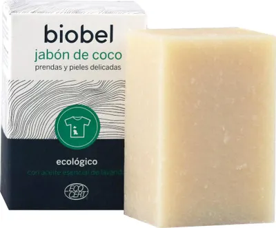 Obrázek produktu pro Biobel tuhé kokosové mýdlo proti skvrnám 240 g
