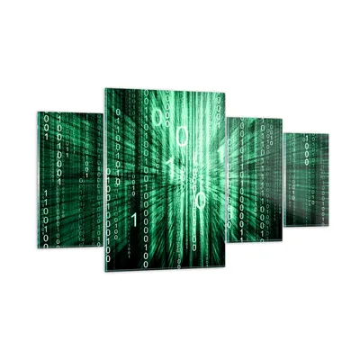 Produktbild von Bilder auf glas - Abstrakt zusammenfassungszahlen - 160x90cm - Glasbilder - Wandbilder - Kunstdruck - zum Aufhängen bereit - Wanddekoration aus Glas - Glas Bilder - Wandbild auf Glas - GDL160x90-2290