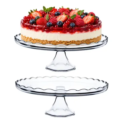 Produktbild von KADAX Kuchenständer aus Glas, Tortenständer mit Fuß, runde Tortenplatte