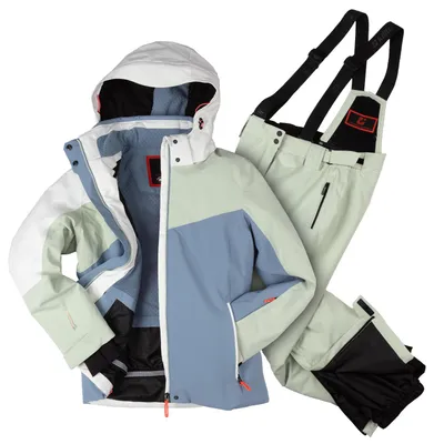 Produktbild von killtec Skianzug Damen salbeigrün hellblau wasserdicht Gr. 46
