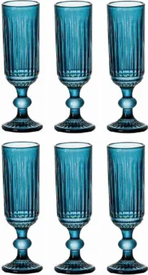 Obrázek produktu pro Sada sklenic Home ESPRIT Blue Crystal 160 ml (6 kusů)