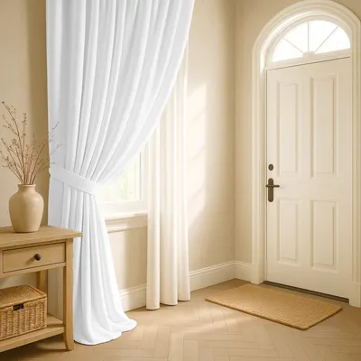 Produktbild von Weißes Licht Schärpe für Vorhänge 8x140cm elegantes Interieur Akzent Soft