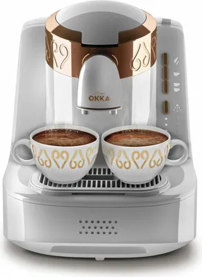 Produktbild von ARZUM OK008-W, Mokka-Maschine, Weiß/Gold