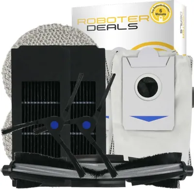 Productafbeelding van Accessoire set, reserveonderdelen kit voor Ecovacs Deebot X2 OMNI (1x hoofdborstel, 2x zijborstels, 2x dweilpads, 2x filters, 2x stofzakken)