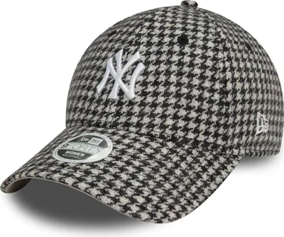 Produktbild von New Era 9Forty Damen Cap - HOUNDSTOOTH NY Yankees schwarz