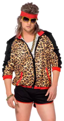 Produktbild von 80er Leopard Disko Karneval Faschingskostüm Herren Größe: M