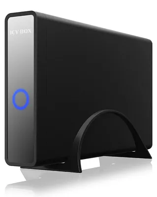 Produktbild von ICY BOX IB-382H-C31, USB 3.2 Gen 2 Gehäuse für 2,5'' od. 3,5'' SATA HDD/SSD, integrierter Hub 1x USB-C 2x USB-A, 10 Gbit/s, 12V 3A Netzteil, schwarz, HDD / SSD-Gehäuse, 2.5/3.5", SATA, Serial ATA II, Serial ATA III, 10 Gbit/s, Hot-Swap, Schwarz