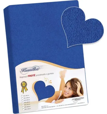 Obrázok produktu pre Froté prestieradlo - modré - 140x200