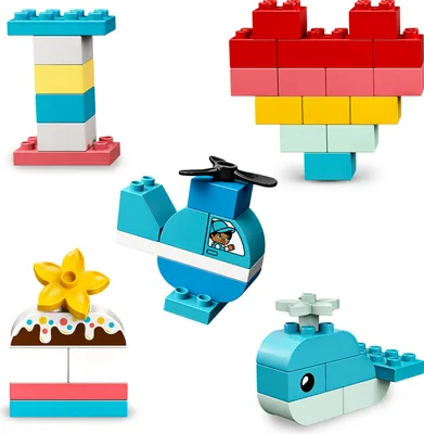 Produktbild von LEGO 10909 DUPLO Classic Mein erster Bauspaß, Bausteine-Box, Konstruktionspielzeug, Lernspielzeug zur Entwicklung und zum Lernen für Kleinkinder ab 1,5 - 3 Jahre