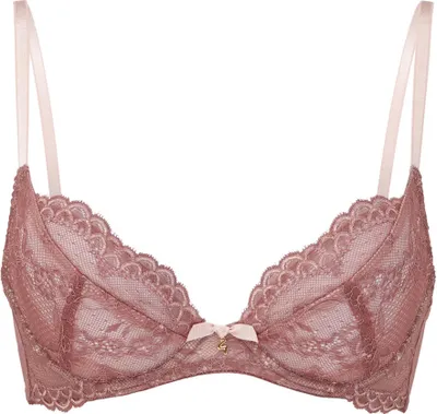 Obrázok produktu pre Gossard Čipkovaná prírodná push-up podprsenka Cinder Rose 85 D