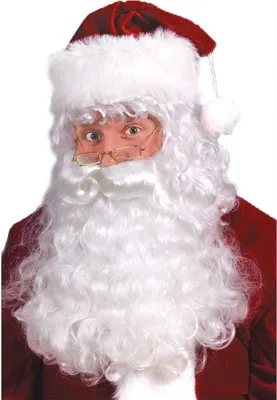 Produktbild von Nikolaus Perücke & Nikolaus Bart Set dlx.