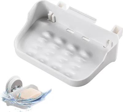 Obrázek produktu pro Samolepicí držák mýdla na stěnu sprchového koutu - bezvrtná miska na mýdlo pro skladování v koupelně