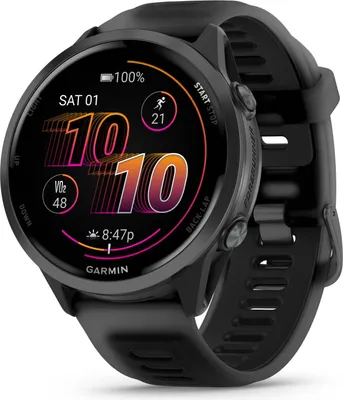 Immagine prodotto di Garmin Forerunner 570 3.56 cm (1.4") AMOLED 47 mm Digital 454 x 454 pixels Touchscreen Black Wi-Fi GPS (satellite)