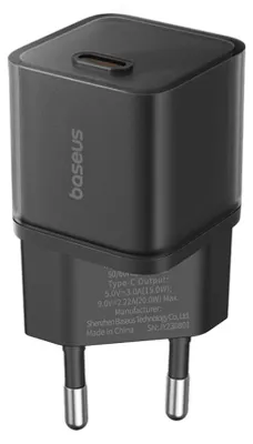 Produktbild von Baseus GAN5S P10162504113-00 Netzladegerät PD 30W Schwarz