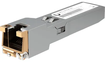 Produktbild von Ubiquiti UACC-CM-RJ45-MG, Kupfer, 10000 Mbit/s, SFP+, 100 m, 10 Gigabit Ethernet, 10GBASE