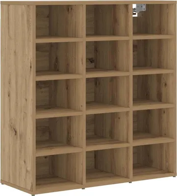 Image de vidaXL Armoire à chaussures Artisan-Chêne 77,5 x 30 x 83,5 cm Bois composite