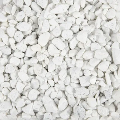 Produktbild von Farbiger Aquarienkies 5-12mm. Dekosteine für Aquarium 1kg. Weiß