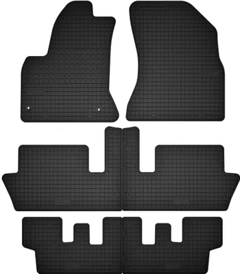 Immagine prodotto di Tappetini in gomma 7 posti neri per Citroen C4 Picasso I 2006-2013 Set 6 pezzi