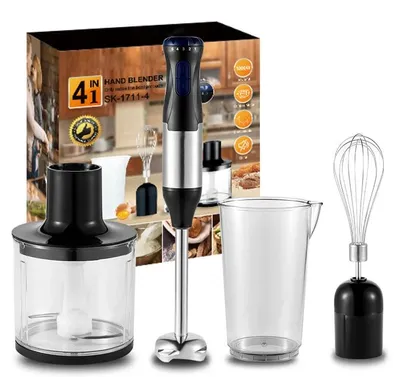 Produktbild von Stabmixer, 4-in-1 Funktionalität, Edelstahlklingen, 4 in 1