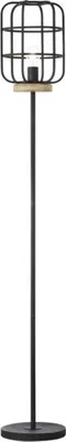 Image de Lampe BRILLIANT, Gwen lampe à poser 1flg antique bois/noir corindon, métal/bois, 1x A60, E27, 52W,ampoules normales (non incluses)