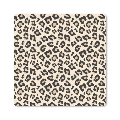 Produktbild von MuchoWow® Mauspad Mousepad Tierprint - Pantherprint - Rosa 20x20 cm - Mousepads - Maus Mat - Pad - Mausunterlage - Desk Mat - Bureauartikeln
