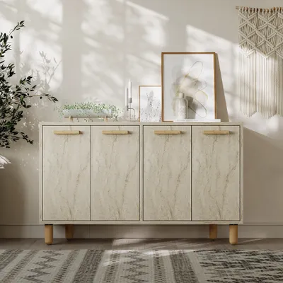 Produktbild von Skye Decor, Venedik - Traverten, Konsole, 100 % Melaminbeschichtete Spanplatten, Traverten, 120 x 29,6 x 73,6 cm