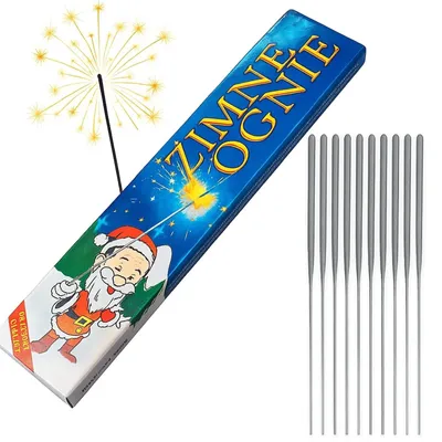 Zdjęcie produktu dla Zimne ognie 16cm 10szt na wesele ślub sylwester nowy rok karnawał święta iskierki dekoracja