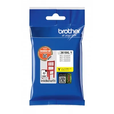 Produktbild von Brother Ink Lc3619xly Tintenpatrone Gelb  Gelb One Size