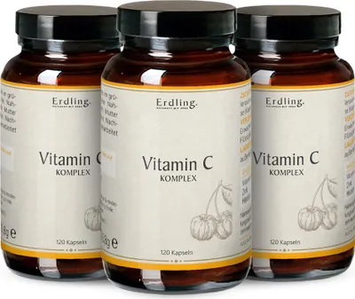 Produktbild von Erdling Vitamin C Komplex mit Zink + Histidin