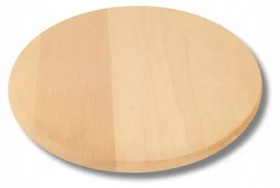 Produktbild von Woodcarver Runde Buchenholz Servierbrett für Snacks 30cm