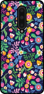 Produktbild von Smartphonica Telefon Fall geeignet für OnePlus 7 Pro mit Blumendruck - TPU zurück Abdeckung Fall Blumendesign