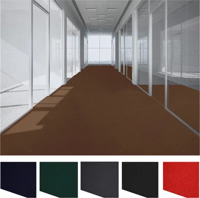 Produktbild von MDEKOR Nadelvlies Teppichboden, Braun, 2m breit, 350 x 200 cm, schwer entflammbar, zum Zuschneiden als Läufer oder Auslegware