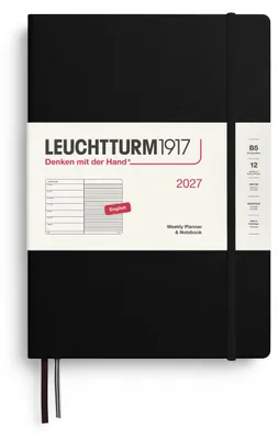 Produktbild von LEUCHTTURM1917 Wochenkalender 2027 Composition (B5) mit Notizbuch, liniert - Ter