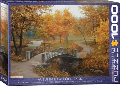 Obrázek produktu pro Most v podzimním parku - 1000 dílků puzzle ve formátu 68x48 cm