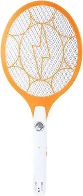 Produktbild von Verk 01314 Elektrische Fliegenklatsche mit Taschenlampe, Akku, orange