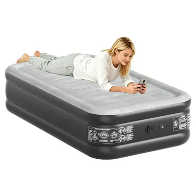 Produktbild von QEENTOE Selbstaufblasendes Luftbett mit integrierter elektrischer Pumpe, Aufblasbare Matratze Gästebett, bis 150 KG belastbar, 190 x 99 x 46 cm