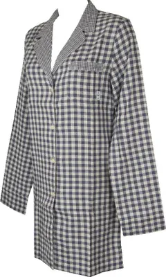 Zdjęcie produktu dla Damskie koszule nocne z długim rękawem, rozpinane z przodu na guziki, z kołnierzykiem EMPORIO ARMANI, nr katalogowy 163091 3A247, ITA S – CN 160/88, 100% bawełna