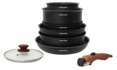 Image de set de 8 ustensiles de cuisine - aluminium