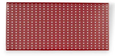 Immagine prodotto di Pannello forato porta utensili da appendere a muro in acciaio 100x50 cm -  Rosso