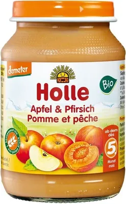 Produktbild von Holle Apfel & Pfirsich -  - 190g x 6 - 6er Pack VPE