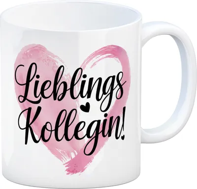 Produktbild von Lieblings Kollegin mit Herz Kaffeebecher