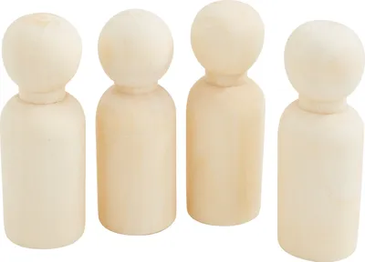 Produktbild von VBS Figurenkegel "Gerade", Ø 2.5 cm, H 6,5 cm, 4 Stück